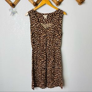 Lucky brand leopard print sleeveless dress